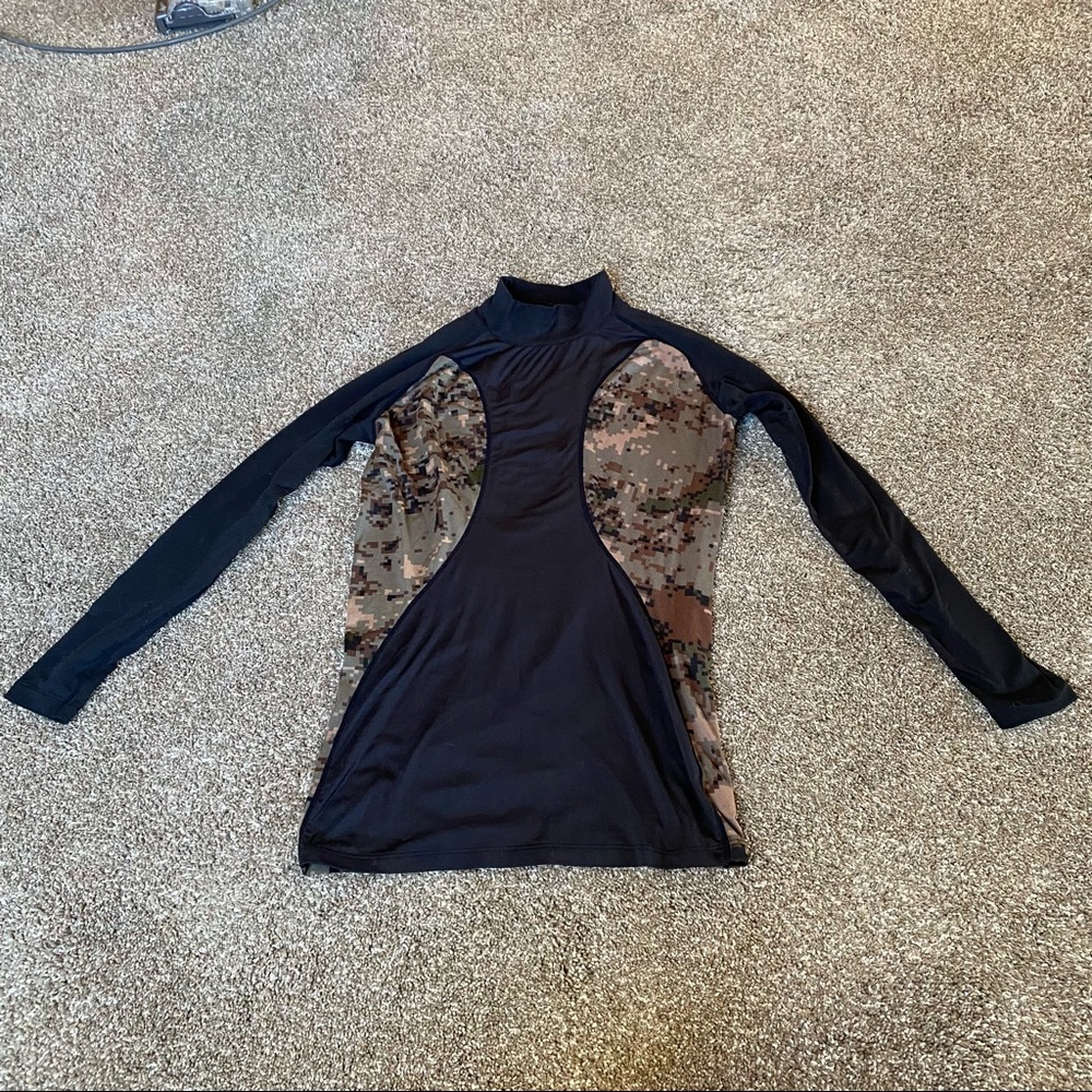 3/$15 Black and Camo Base Layer Shirt